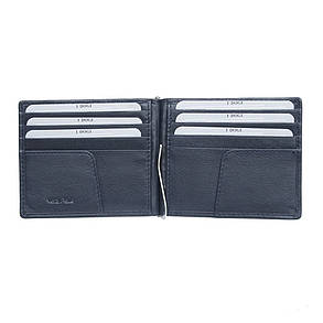 Затискач для купюр шкіряний Tony Perotti Cortina 5000 navy синій, фото 3