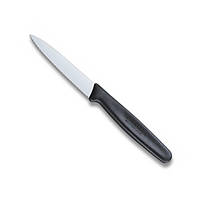 Кухонный нож Victorinox Paring лезвие 8 см волнистое с черн.ручкой