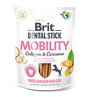 Лакомства для мобильности суставов собак Brit Dental Stick Mobility, коллаген и куркума, 7 шт, 251 г