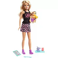 Кукла Барби Скиппер няня с ребенком Barbie Skipper Babysitters Inc. Blonde Doll & Baby GRP13