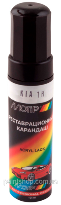 Олівець реставраційний Motip KIA 1К Чорний перламутр металік 12 мл