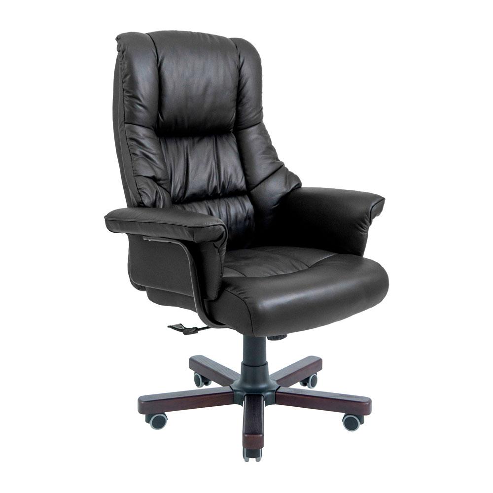 Офісне крісло керівника Конгрес Richman чорного кольору PU+Wood