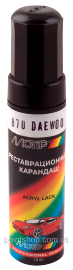 Олівець реставраційний Motip Daewoo 87U Чорний перламутр 12 мл