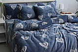 Теплий комплект постільної білизни з велсофту мікрофібра ТМ Tag, фото 2
