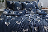 Теплий комплект постільної білизни з велсофту мікрофібра ТМ Tag, фото 4