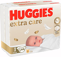 Подгузники Huggies Extra Care 1 (3-5 кг) 168 шт