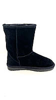 Чорні зимові чоботи замшеві 22,0 см 34