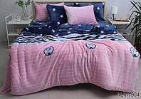 Теплий комплект постільної білизни з велсофту мікрофібра ТМ Tag