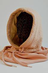 Жіночий капор мерлушка+ангора карамель (MR)