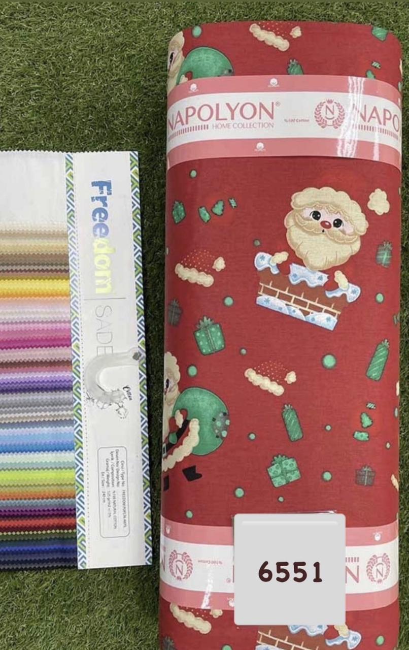 Тканина Ранфорс Новорічні принти Туреччина ширина 240 см, фото 1