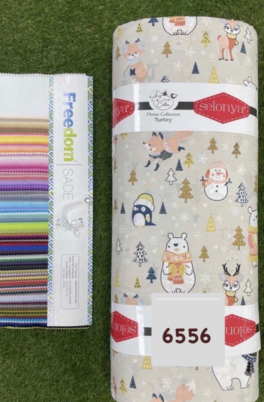 Тканина Ранфорс Новорічні принти Туреччина ширина 240 см, фото 1