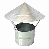 Грибок оцинкований для витяжної труби Ø 180 Товщина сталі 0.4 мм, фото 8