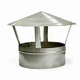 Грибок оцинкований для витяжної труби Ø 180 Товщина сталі 0.4 мм, фото 10