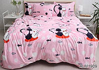 Теплий комплект постільної білизни з велсофту мікрофібра ТМ Tag