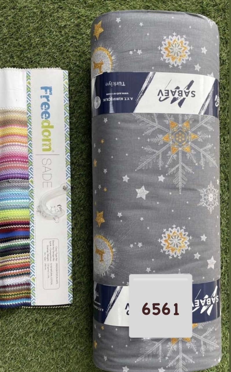 Тканина Ранфорс Новорічні принти Туреччина ширина 240 см, фото 1