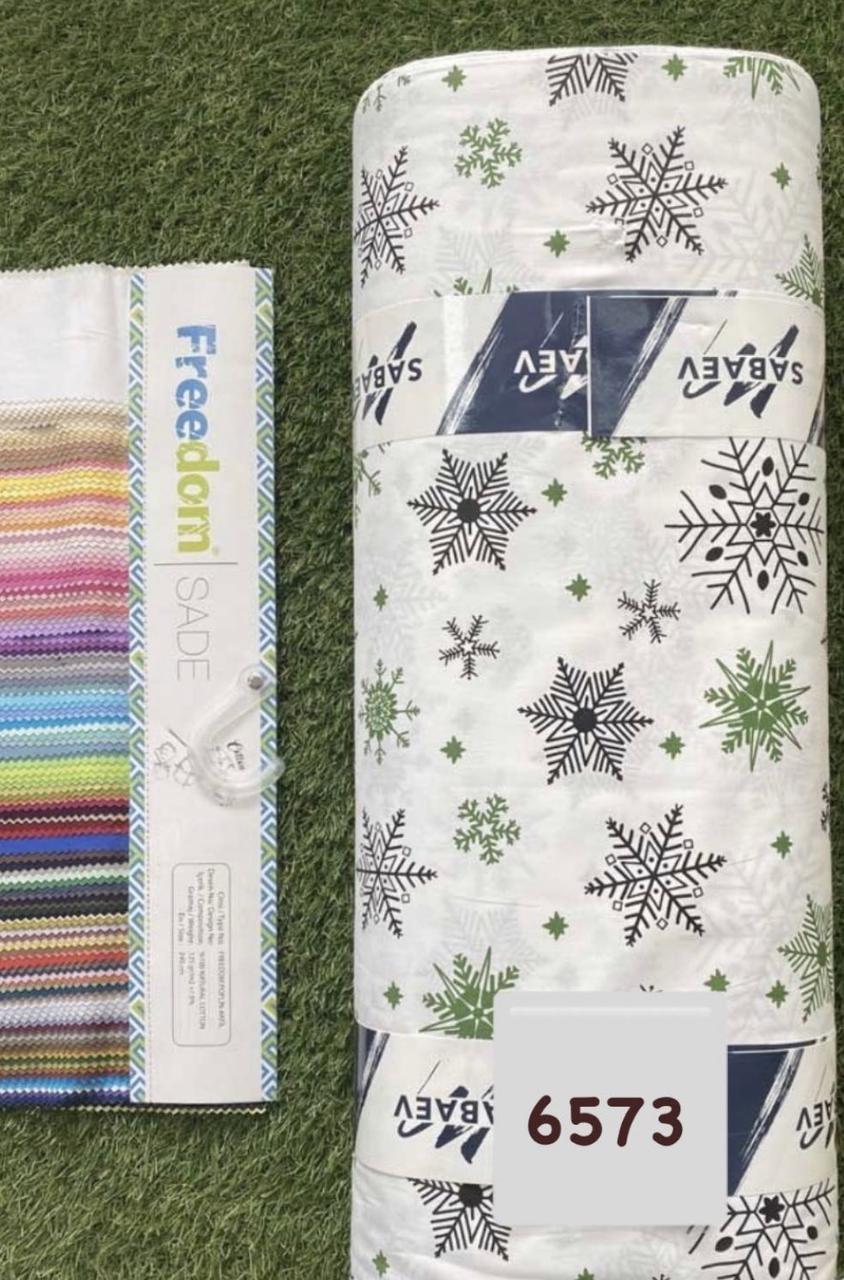 Тканина Ранфорс Новорічні принти Туреччина ширина 240 см, фото 1