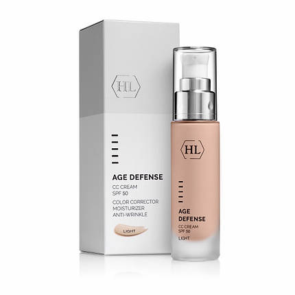 СС-крем СПФ-50 світлий Holy Land Age Defense CC Cream SPF-50 light, фото 1