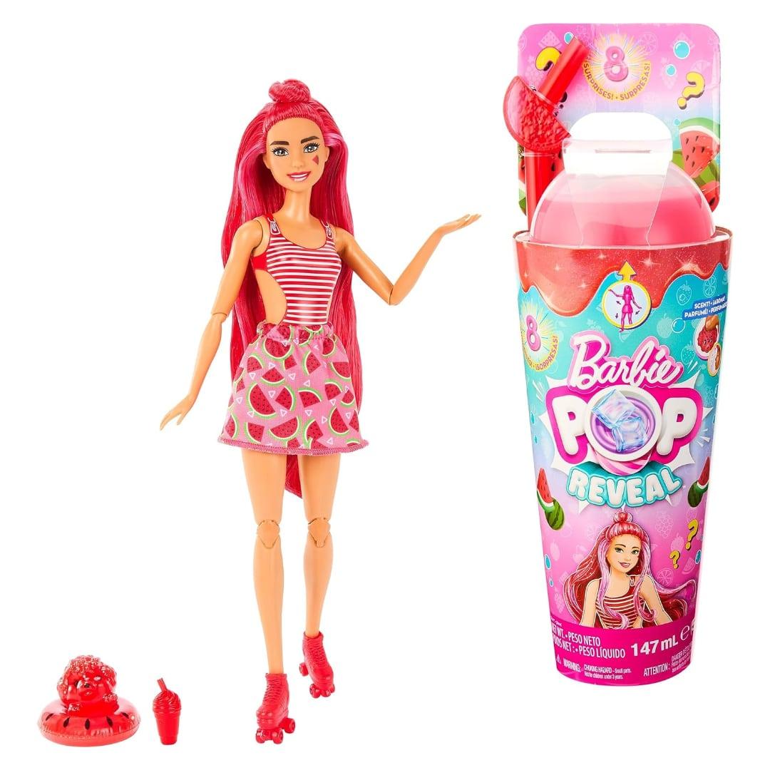 Набір Барбі Соковиті фрукти Кавунове смузі Barbie Pop Reveal Doll Watermelon Crush Scent