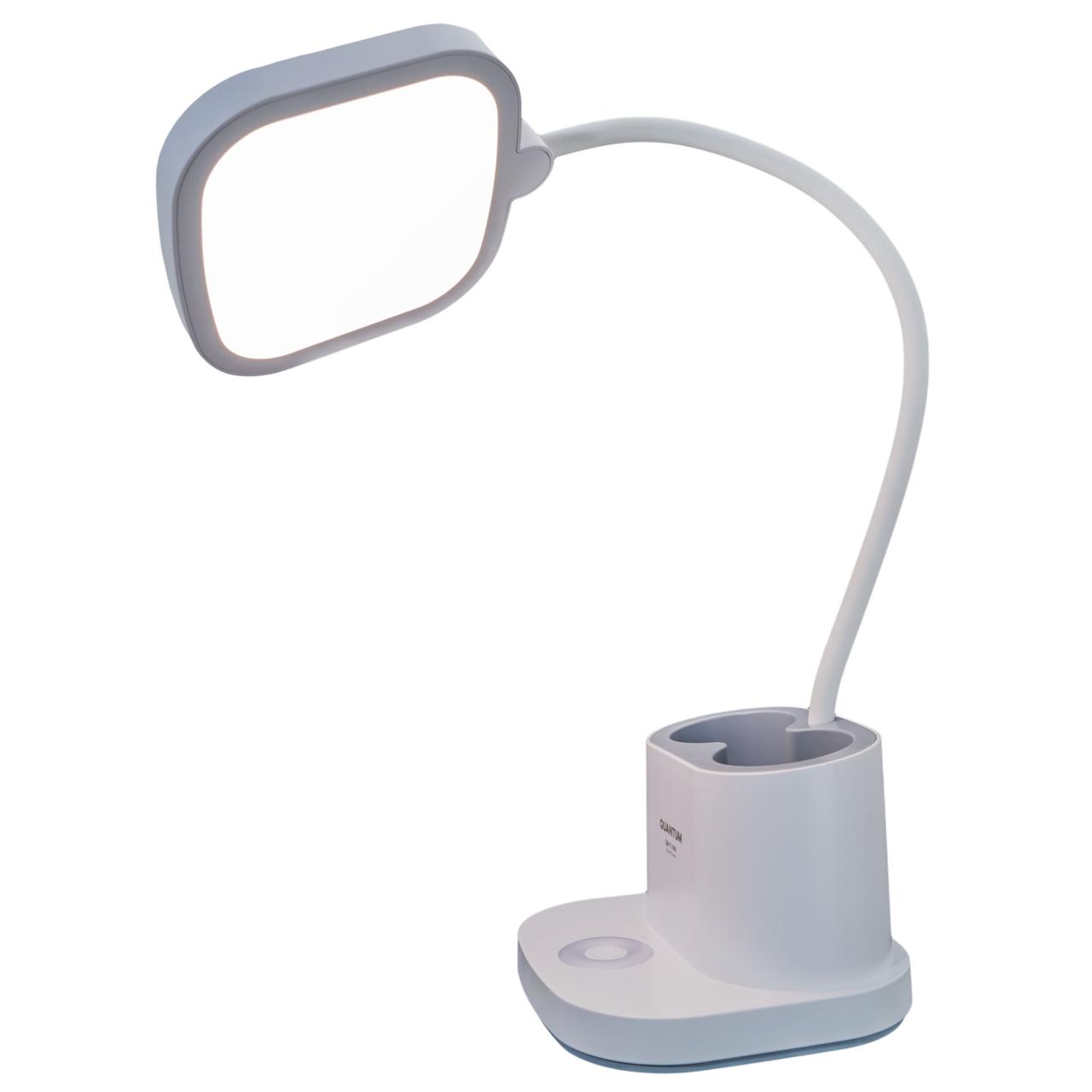 Настільна лампа з акумулятором Quantum VERONA QM-TL1061 LED 3.5W 450lm 4100К USB 5V 3000mAh з Power Bank
