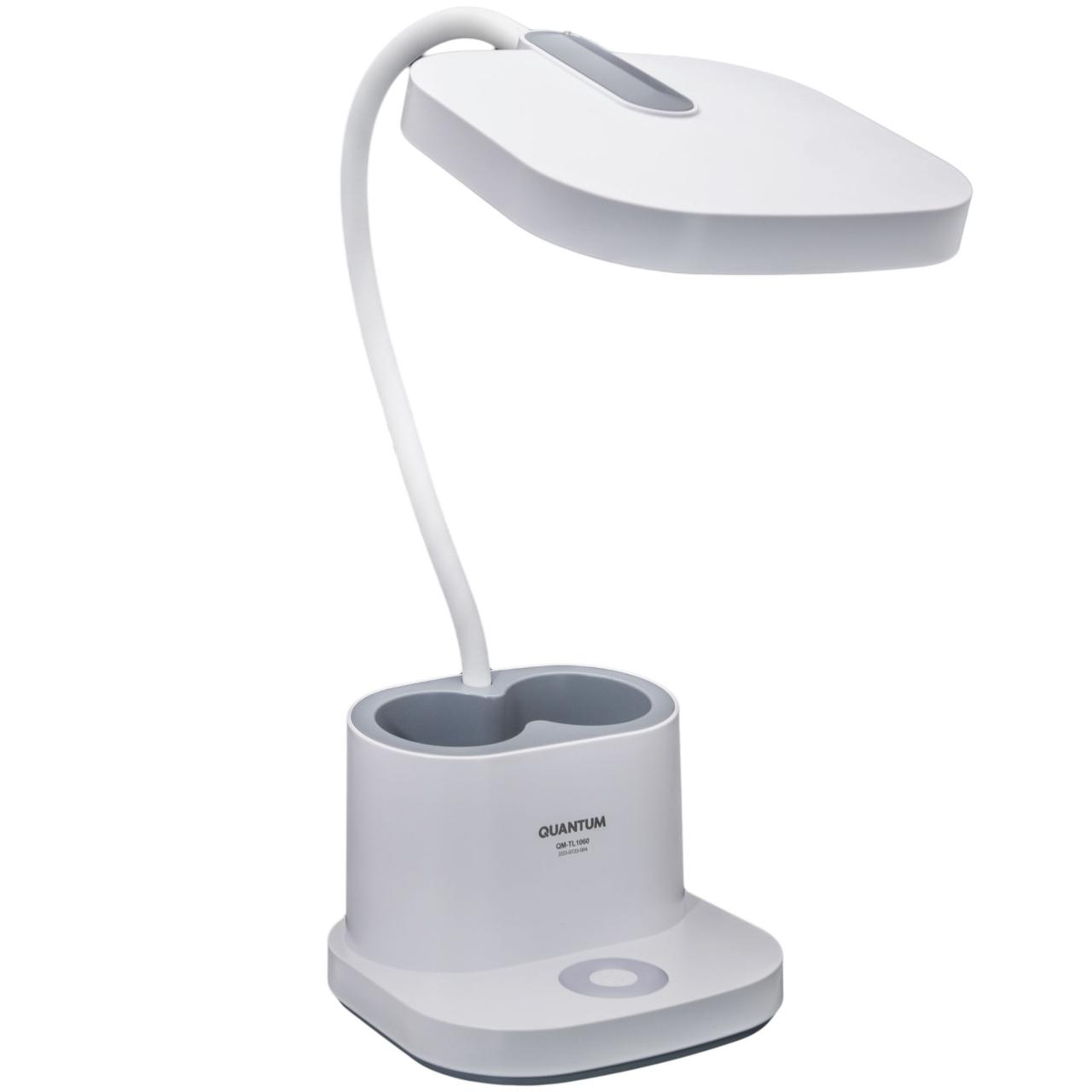 Настільна лампа з акумулятором Quantum VERONA QM-TL1060 LED 3.5W 450lm 4100К USB 5V 4000mAh з Power Bank