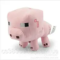 Мягкая игрушка для мальчиков и девочек розовая свинка из игры Minecraft, детская кукла свинья с майнкрафтом