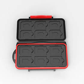 Чохол для карт пам`яті JJC MC-SD12 водонепроникний, Red