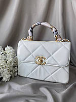 Женская сумка Chanel, кожаная сумочка через плечо шанель белая