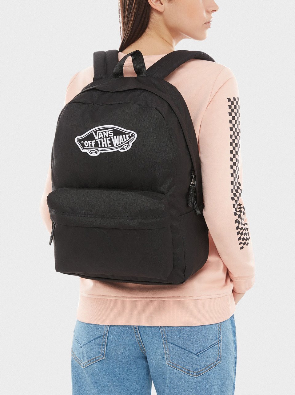 Vans realm sales backpack black