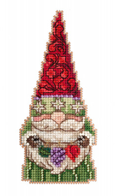 Набір для вишивки Gnome With Ornaments Гном з прикрасами Jim Shore JS202215