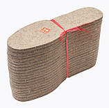 Устілки для взуття повстяні 38 розмір (довжина 24 см), фото 5