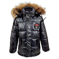 Куртка для мальчика зимняя р. 86-110 "Металлик" 805, 2 цвета