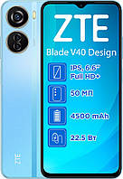 ZTE Blade V40 Design 6/128Gb Blue Гарантия 1 год (*CPA -3% Скидка)_L