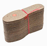 Устілки для взуття повстяні 39 розмір (довжина 24.5 см), фото 5