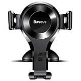 Тримач для мобільного Baseus Osculum Type Gravity Car Mount Black, фото 3