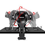 Тримач для мобільного Baseus Osculum Type Gravity Car Mount Black, фото 4