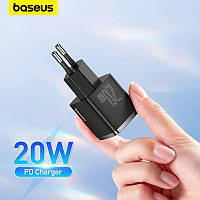 Сетевое зарядное устройство с быстрой зарядкой Baseus CUBE PD Quick Charger 1C 20W (CCXF-A01) Black