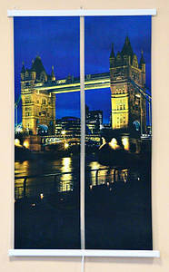 Економний настінний плівковий інфрачервоний обігрівач грівач "Картина подвійна. Міст", 380 Вт. "Сейм"