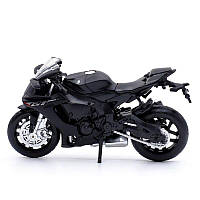 Игрушечный мотоцикл Ямаха Р1 черный, Модель мотоцикла Yamaha YZF-R1 масштаб 1:18