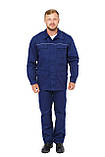 Куртка робоча ЛІДЕР темно-синя сумішова, фото 7