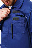 Куртка робоча ЛІДЕР темно-синя сумішова, фото 4