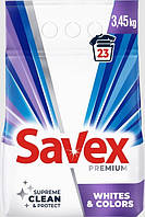 Пральний порошок Savex Premium Whites & Colors, 3.45 кг