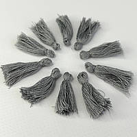 Шелковые кисточки для декора 30 мм - серый