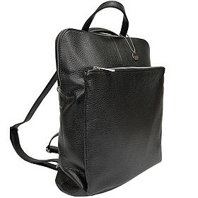 Сумка рюкзак жіноча шкіряна Tony Perotti Italy Borsa CA04C-21BK nero чорна