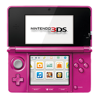 Консоль Nintendo 3DS Модифікована 32GB Gloss Pink + 10 Вбудованих Ігор Б/У Відмінний