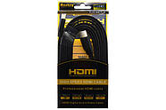 Кабель HDMI 3м плоский Maxkey для підключення відеоапаратури чорний, фото 6