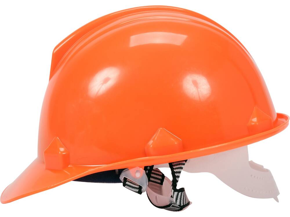 Каска для захисту голови VOREL оранжева з матеріалу HDPE [30/120] - фото 2 - id-p1922143854