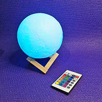 Ночник луна Moon Touch Control на аккумуляторе, 15 см, 5 режимов Ночная лампа Ночной светильник