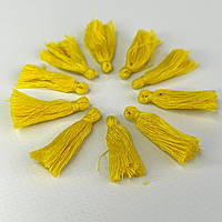Шелковые кисточки для декора 30 мм - желтый КР