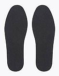 Устілки для взуття фетрові 39 розмір чорні (довжина 25 см, товщина 5 мм) зима, фото 3