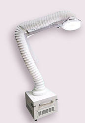 Потужна педикюрна витяжка з гофрою та LED лампою витяжка для подолога майстра педикюру манікюру FUSION NEW